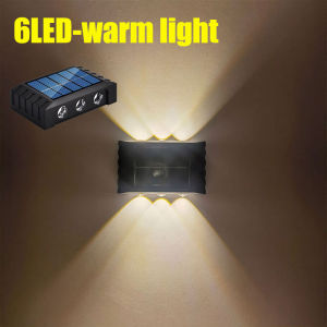 ESMARTER | Outdoor Solar Wall Lamp Waterproof Yard Street Decor Light up down Luminous Garden Landscape Lighting