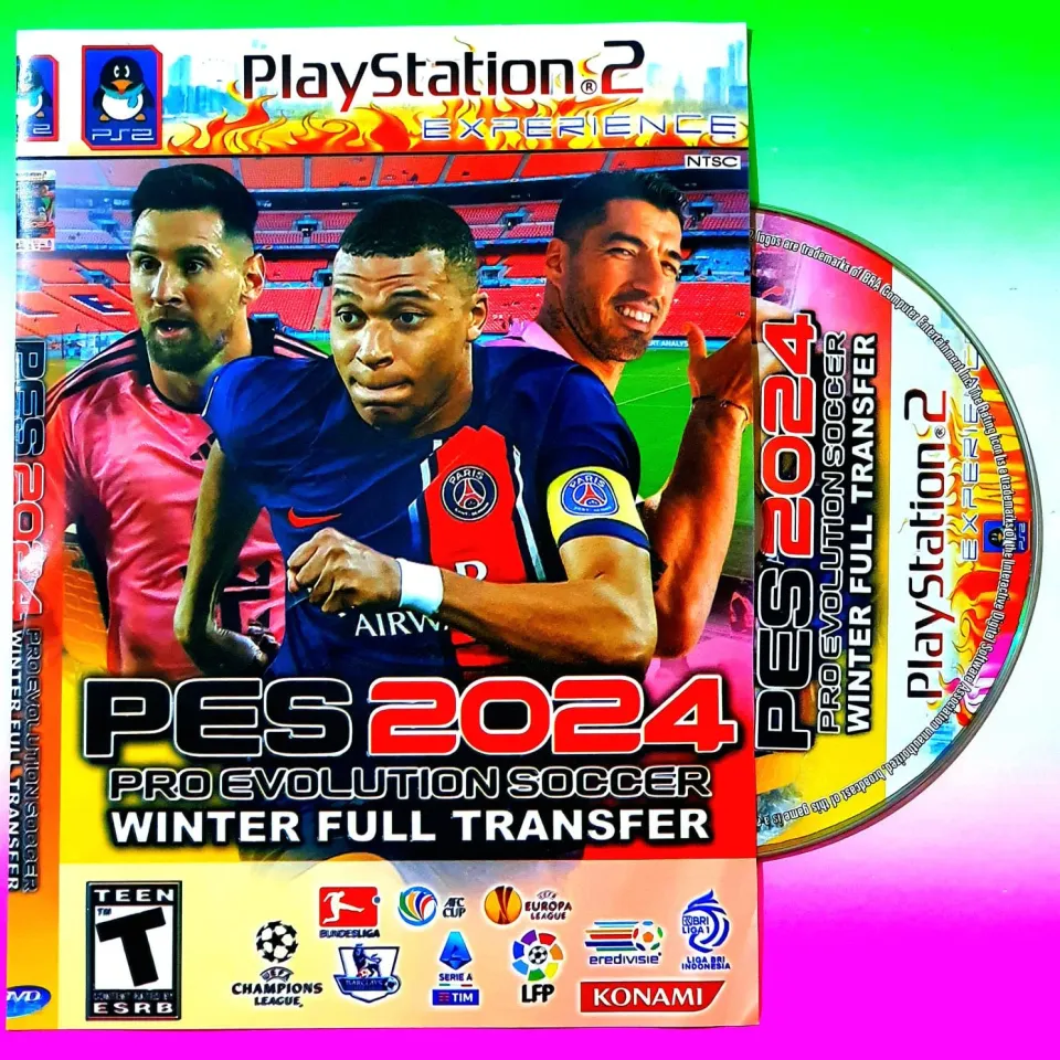 KASET CD GAME PS2 PES TERBARU 2024 FULL TRANSFER PEMAIN - KASET CD GAME  PLAYSTATION 2 - KASET