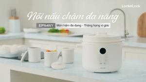 Locknlock Bianco 2.5L Multi-Function Slow Cooker EJP164IVY - 2 Year Warranty