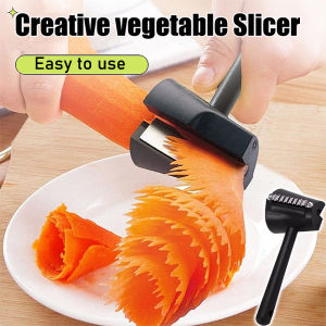Kitchen Supplies Fruit Vegetable Slicer Roll Flower Decorative Potato Carrot Cutter Slicer Kitchen Accessories