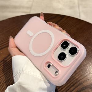 Luxury Candy Color 2IN1 magnetic Case for iPhone 17 Pro Max Air 16 15 14 13 12 11 Magsafe Wireless Charge Matte shockproof Cover