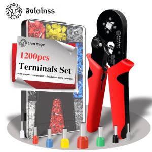 Đầu Gia Cố Dụng Cụ Đóng Đnh HSC8 6-4/6-6 Điện Mini Crimper Kìm Cho Đầu Dây Ống Thiết Bị Đầu Cuối Thép Carbon Tay Cầm Thẳng Mạch Sửa Chữa