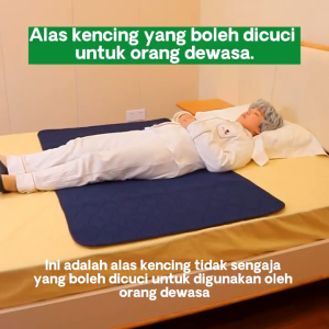 Waterproof Bed Protector Sheet Pad Inkontinen Air Tidak Telap Washable Underpads Adult Mattress Lapik Tilam Kalis Kencing Incontinence Pad Urine Mat Washable Changing Mat