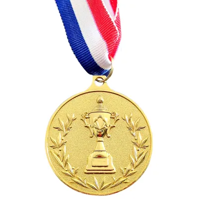 5.2cm Gold/Silver/Bronze Medal Award Medals with Neck Ribbon Sports Rewards Metal Winner Medals for Sports Competition