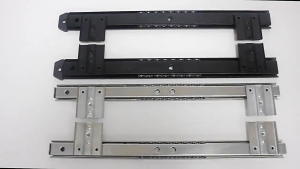 1 Pair 27mm Keyboard Tray Slide Desk Mute Ball Bearing Computer Drawer Tray Slide Rail With Screws