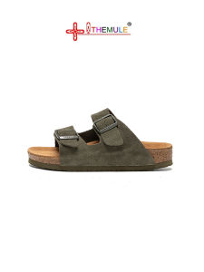 THEMULE | Slip-On Flat Sandals Leather Cork