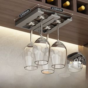 Giá Đỡ Ly Rượu Vang Bằng Thép Không Gỉ Treo Tường Sang Trọng Giá Đỡ Ly Thủy Tinh Treo Tường Giá Đỡ Đồ Uống Gia Đình Cao Cấp