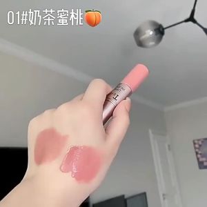 1Pc Long Lasting Velvet Matte Lipstick Double Head Lip Gloss Non-stick Cup Lip Gloss Waterproof 2 in 1 Matte Red Lipstick Makeup