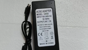 COD+Free Shipping New 24V 5A 4-pin AC adapter For indicator TV  printer power adapter charger