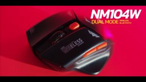 Nubwo NM-104W Mouse Dual Mode Wireless+Bluetooth เม้าส์ไร้สาย เม้าส์บลูทูธ - ปริมาณ 4 จุด, ราคาที่สุด 399 บาท
