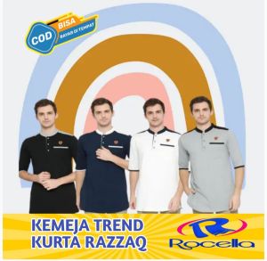 Baju Busana Koko Kurta Razzaq Lengan Pendek Rocella