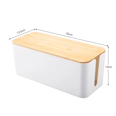 1 PC dây lưu trữ hộp điện cắm bảng dây hộp ổ cắm cáp dữ liệu Hộp nối Hộp nhựa lưu trữ hộp với tre