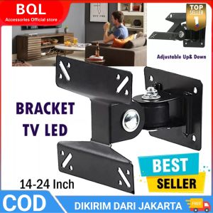 Bracket Tv LED 14 Sampai 24inch/ Bisa Kesemua Tv LED flash/ Taffware TV Bracket Adjustable Up and Down 100x100Pitch 14-24Inch