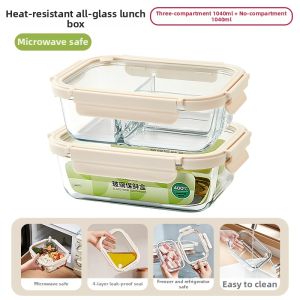 YYIEDERNG | Sealed Microwaveable Bento Box with Compartments and High Capacity for Weight Loss