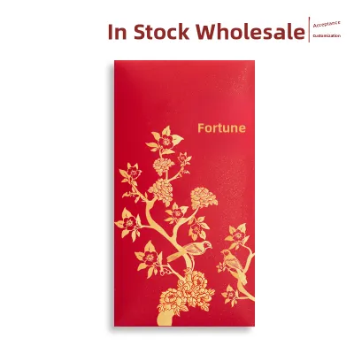 Creative Gold Stamp Logo Printed 2026 Horse Year Red Envelope Bag Chinese Style Wedding Birthday Festival Celebration Supply