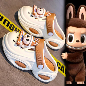 Boys Summer Anti-slip Beach Slippers Soft Bottom Clog Shoes Two-Way Sandals Comfortable EVA Material Casual Style for Kids