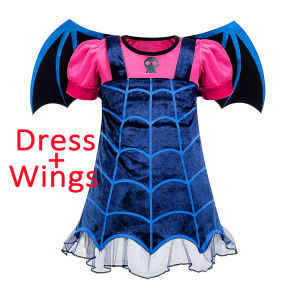 Little Girl Witch Disguise Halloween Treat or Trick Festival Wizard Costume Play Dress+Witch Hat+Wand+Bag All Saints Eve Dress