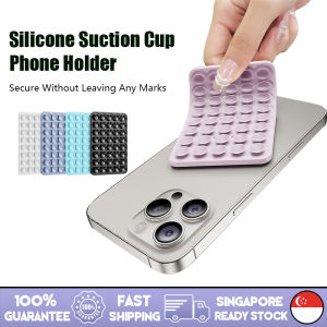 🇸🇬[Ready Stock] Double-Sided Suction Cup Silicone Phone Holder 40 Pills No Glue Mobile Phone Mount Suction Cup Phone Stand