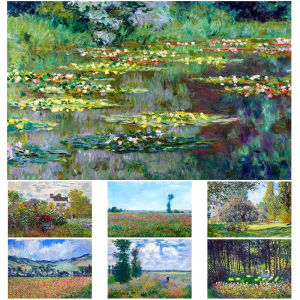 1000Pieces Jigsaw Puzzle Beautiful Famous Monet Garden Nature Landscape Painting For Adults Perfect Gift For Art Lovers