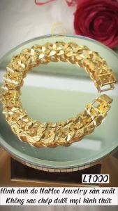 Lắc Tay L1000 Mạ Vàng Dạng Xích Nhám Thời Trang Đơn Giản Đẹp