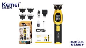 Kemei | kemei new professional replaceable cutter head 3-in-1 haircutter nose hair clipper electric clipper engraving scissor setKM-1878