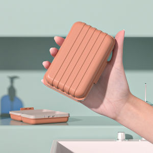 จานสบู่ห้องน้ำที่มีฝาปิดภาชนะบรรจุกล่องสบู่พลาสติกในบ้านกันการรั่วที่วางจานสบู่สำหรับท่องเที่ยวการปิดผนึกที่แข็งแกร่ง