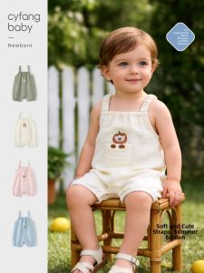 CAIYINGFANG | Cotton Infant Summer Thin Romper Sleepwear