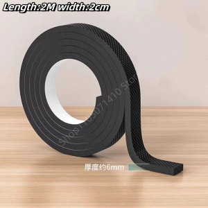 DIY Anti-slip Furniture Mute Mats Black Thick 6mm Bumper Damper Self Adhesive Wear-Resistant Table Chair Foot Protection Pad