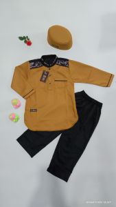 Koko Anak Lengan Panjang Toyobo mix batik Arori