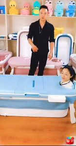 อ่างอาบน้ำ อ่างอาบน้ำพลาสติก อ่าง อ่างพับได้ อ่างแช่น้ำ อ่างอาบน้ำพับได้ ประหยัดพื้นที่ สำหรับผู้ใหญ่/เด็ก อ่างอาบน้ำพับเก็บ อ่างสปา อ่างซาวน่า พร้อมส่ง สีฟ้า/สีชมพู มีที่วางโน้ตบุ๊ค แช่น้ำ พร้อมดูซีรีย์ชิลๆ - Lazada