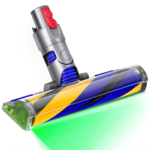 Đầu Chổi Mềm Laser Slim Detect V12 Dyson Đèn LED Xanh Phát Hiện Bụi Phụ Kiện Thay Thế Cho Máy Hút Bụi Cầm Tay Đầu Chổi Sàn.