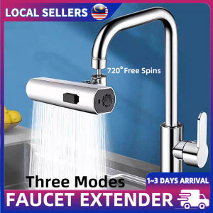 Upgraded 3-in-1 Sink Faucet Aerator 720° Rotating Anti-Corrosion Tap Extension Nozzle Adjustable Water Flow Kepala Paip Dapur