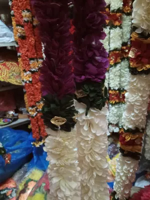Artificial Mala Malai Garland Fabric Cloth Thoran Door Decoration