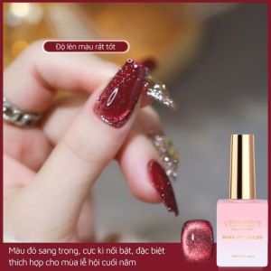 Sơn gel mắt mèo Flash đỏ Vendeeni 15ml - Màu đỏ tươi sáng