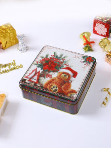 Creative Desktop Storage Box Student Dormitory Iron Box Document Organizer Snack Candy Biscuit Box Rectangular Flip Cover