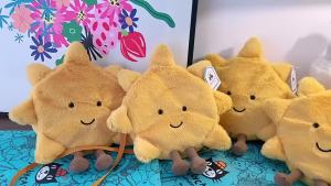 OXO In Stock UK Jellycat Cute Sun Flower Plush Crossbody Bag Sweet Smiley Face Doll Shoulder Bag Valentines Day