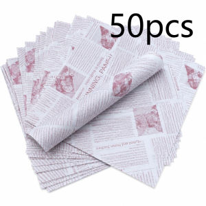 50-300Pcs Sandwich Oil-absorbing Newspaper Kitchen Paper Fries Fried Chicken Oil-absorbing Paper Bread Bake Separating Pad Paper