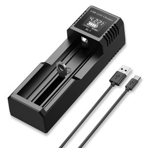 Elough Battery Charger 1/2/4 Slots Dual Charging 3.7V Rechargeable Lithium Battery USB Charger For 1.2V NI-MH AA / AAA Battery