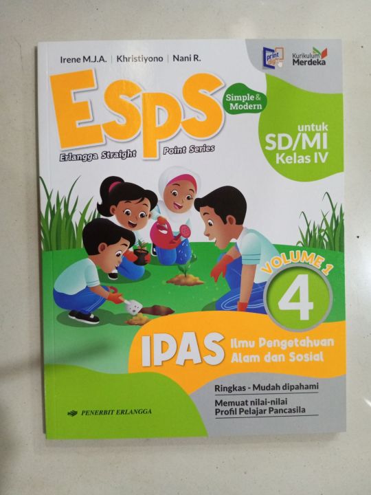 Esps Ipas Kls 4 Sd Volume 1 Kurikulum Merdeka Lazada Indonesia 7768