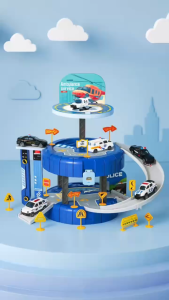 Mainan Anak TIRE RAIL CAR SCENE XTS-3083/3089 Mainan Track Parkir Laki Edukatif Set Emergency Rescue