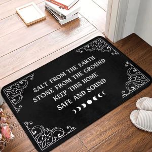VIKAMA Vintage Gold Evil Eye Welcome Mat Soft Non-Slip Indoor/Outdoor Entryway Rug and Bathroom Door Mat Home Decor