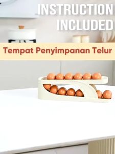 Rak Telur Tingkat Rak Telur 2 Tingkat Tempat Penyimpanan Telur Minimalis