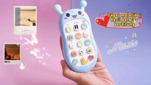 Mainan edukasi anak bayi musik telepon genggam phone music toys