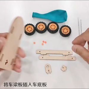 RBT Balloon Power Car Material Set/ STEM educational Toys set