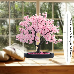 1PCS Bohemian Style Cherry Blossom Tree Decoration Figurine Pink Cherry Blossom Desktop Decoration Perfect Valentines Day Gift