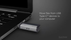 SanDisk 32GB Ultra Dual Drive OTG USB Type C SDDDC2 Black USB3.1 Type C Reversible Connector Retractable Design On-the-Go Storage Device for Type-C Enabled Android devices 5-Year Limited Warranty / SDDDC2-032G-G46