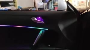 64 Color Turbine Air Vent Ambient Light Turbine Nozzle Bluetooth App Control Led Car Decorate Lamp for Audi TT5 2007 2008-2014