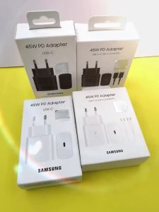 Samsung Charger 45W PD Super Fast Charge EU/US CERTIFIED Adapter For Galaxy Z Fold Flip 7 6 5 4 S25 S24 FE Note20 Ultra M55s F55
