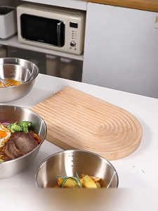 Set of 4pcs With Measuring Scale 24+22+20+18CM Stainless Steel Mixing Bowls 316L STAINLESS STEEL