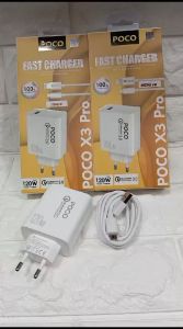 Charger Cepat untuk Poco X3 Pro 120W Power Adapter Quick Charger